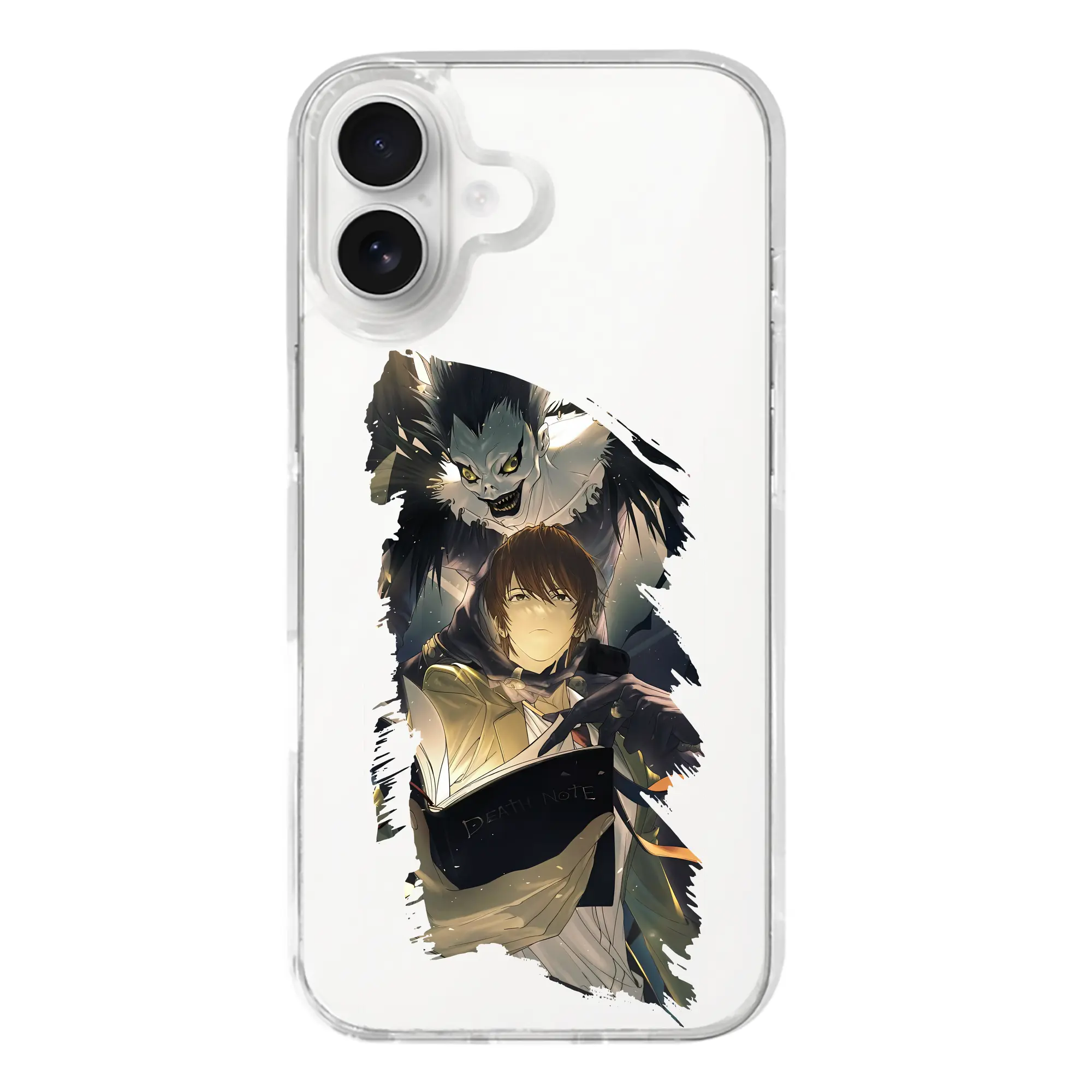 デスノート グッズ,夜神月 - iPhone 17シリーズ 透明スマホケース – 薄型・耐衝撃・精密フィット保護カバー